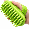 Soft Silicone Dog Bath Brush with Adjustable Palm Strap & Massage Nubs